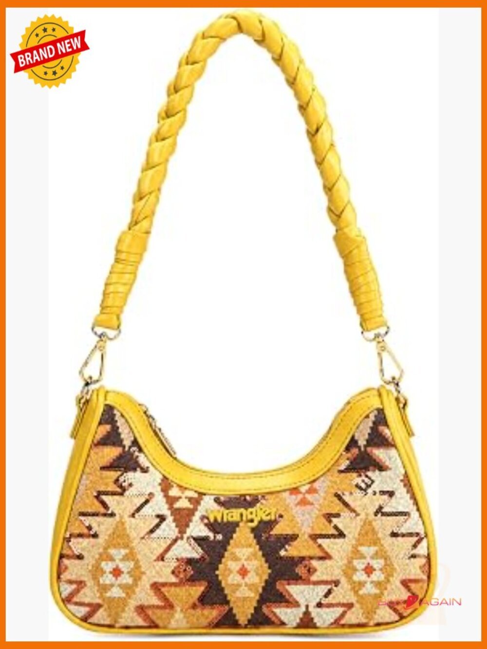 Western Aztec Shoulder Purse with Sequin Detail